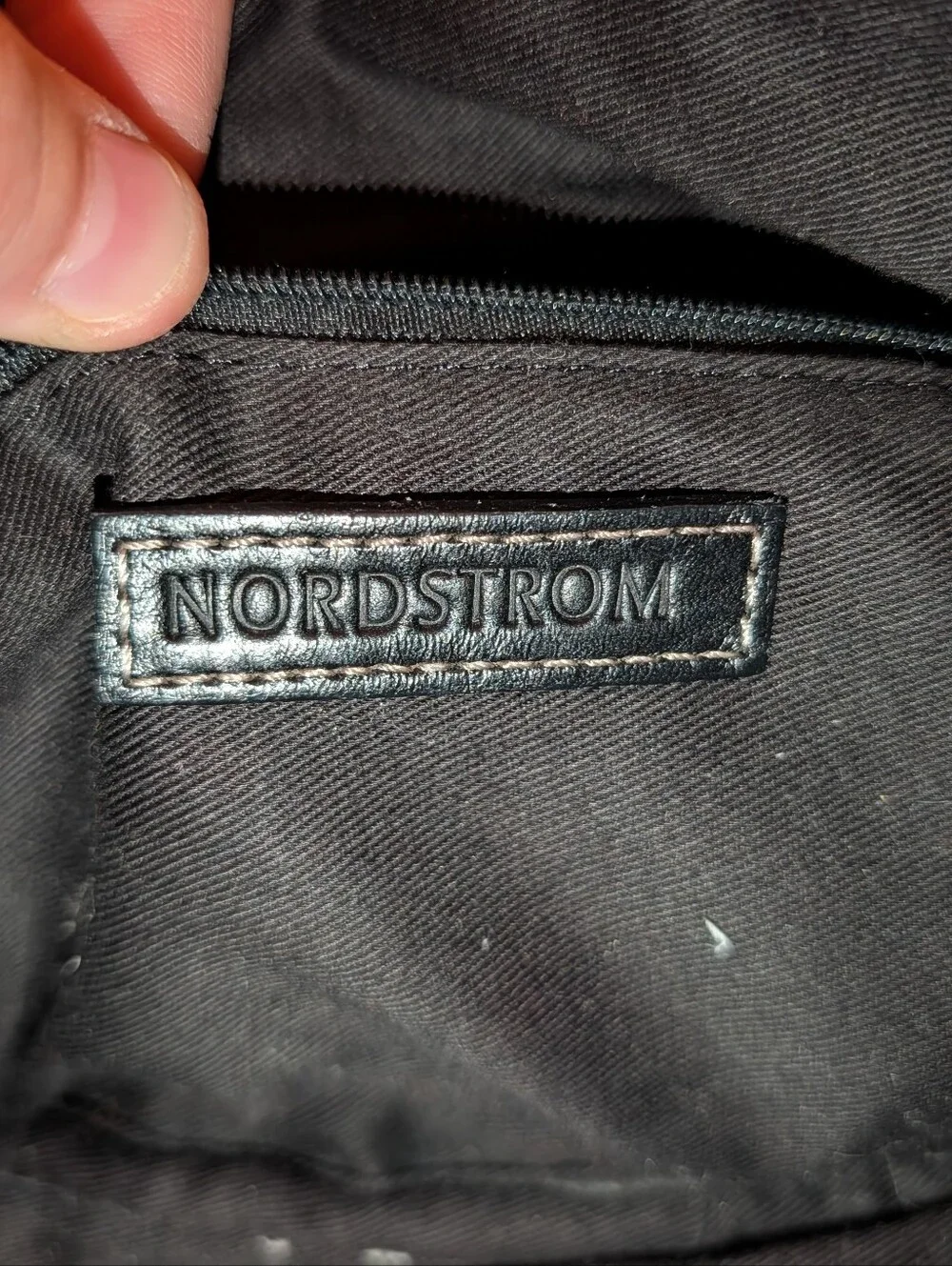 Vintage Nordstrom Black Leather Handbag